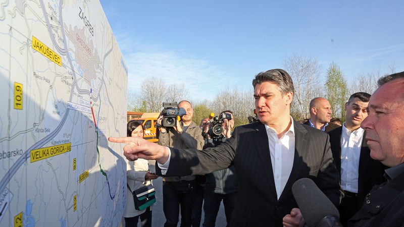 Predsjednik Vlade Milanović obišao dionicu autoceste Buševec-Lekenik